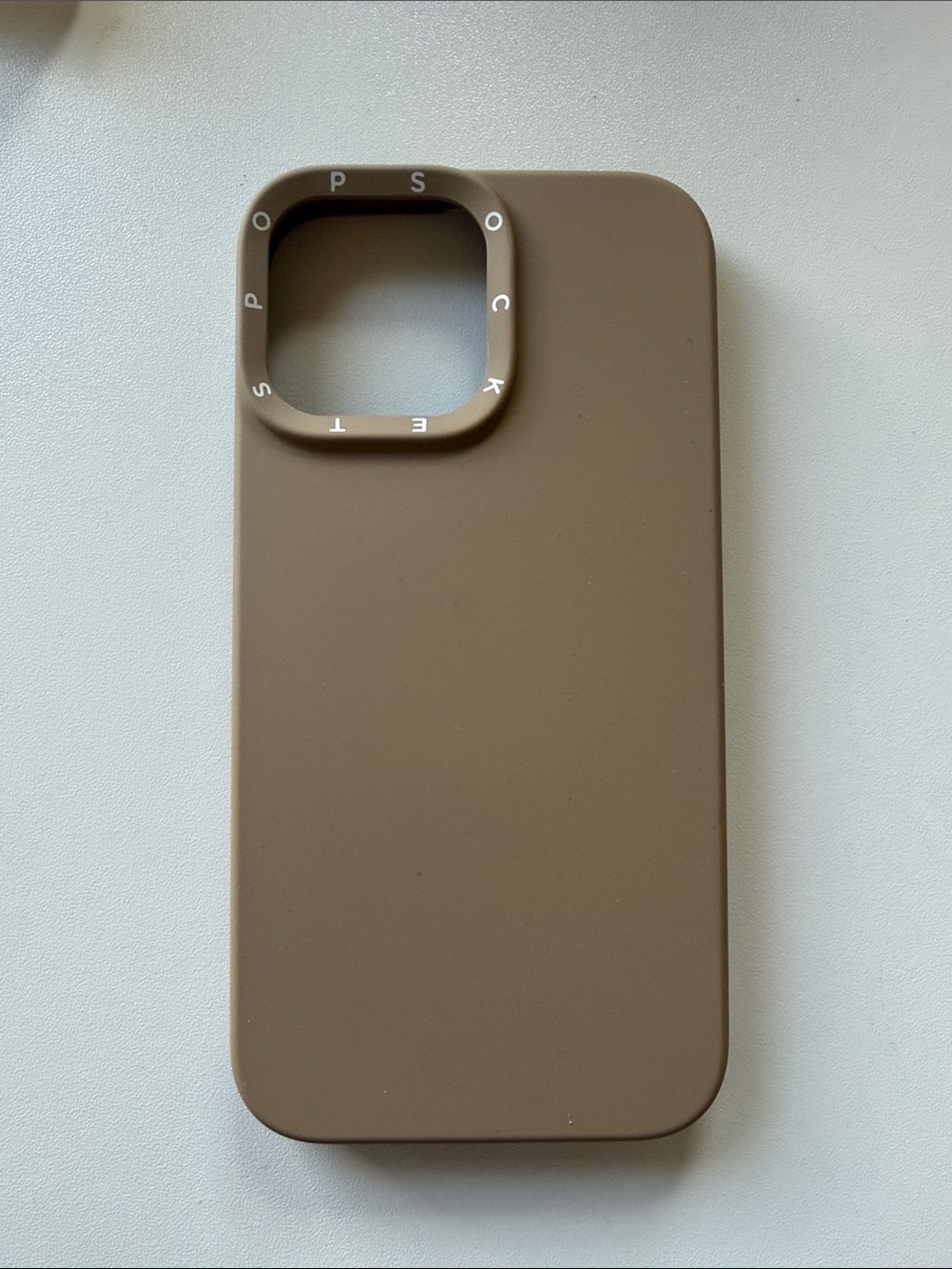 PopSocket Silicone 13 PRO MAX iPhone Case in Brown Taupe